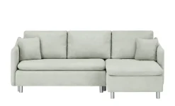 smart Ecksofa ausziehbar Bonamie | Silbergrau, rechts