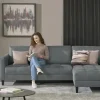 smart Ecksofa Geradine | Anthrazit, Mikrofaser