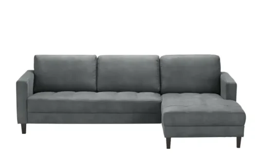 smart Ecksofa Geradine | Anthrazit, Mikrofaser