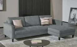 smart Ecksofa Geradine | Anthrazit, Mikrofaser