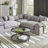 smart Ecksofa Lianea | Cordstoff, Grau | Möbel Höffner
