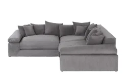 smart Ecksofa Lianea | Cordstoff, Grau | Möbel Höffner