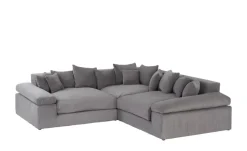 smart Ecksofa Lianea | Cordstoff, Grau | Möbel Höffner