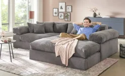 smart Ecksofa Lianea | Grau, rechts | Möbel Höffner