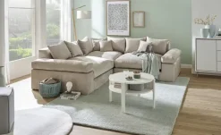 smart Ecksofa Lionore | Beige, Webstoff | Möbel Höffner