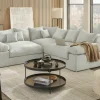 smart Ecksofa Lionore | Steingrau, Cordstoff | Höffner