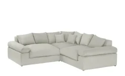 smart Ecksofa Lionore | Steingrau, Cordstoff | Höffner