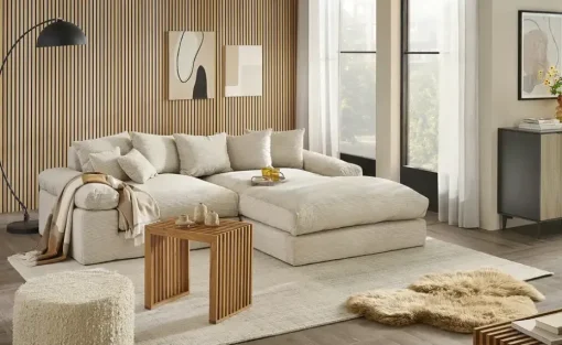 smart Ecksofa Lionore | Steingrau, rechts | Höffner
