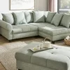 smart Ecksofa Lunella  | Salbeigrün, rechts | Höffner