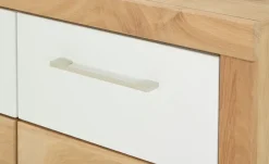 smart Highboard Oslo  | Wildeiche, Wildeiche (Nachbildung), Weiß