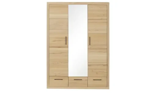 smart Kleiderschrank Oslo | Kernbuche, Kernbuche (Nachbildung), Schwarz