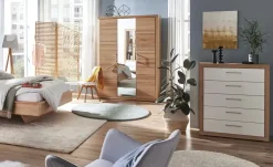 smart Kleiderschrank Oslo | Kernbuche (Nachbildung), Kernbuche