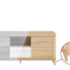 smart Lowboard Oslo  | Kernbuche (Nachbildung), Kernbuche, Weiß