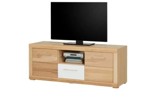 smart Lowboard Oslo  | Kernbuche (Nachbildung), Kernbuche, Weiß