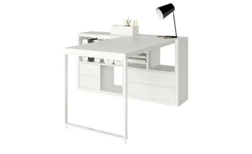 smart Raumteiler mit 4 Fächern Up2U | Weiß, matt