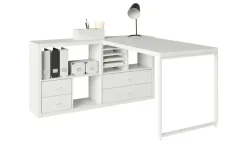 smart Raumteiler mit 4 Fächern Up2U | Weiß, matt