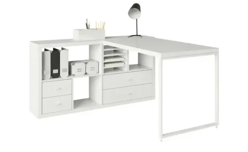 smart Raumteiler mit 4 Fächern Up2U | Weiß, matt