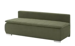 smart Schlafsofa Leonie | Flachgewebe, Grün, Dunkelgrün