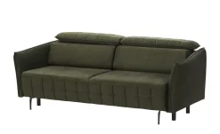 smart Schlafsofa Momoka | Dunkelgrün, Samt | Höffner