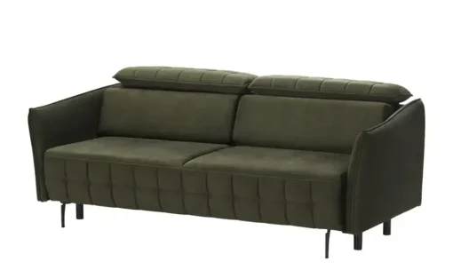 smart Schlafsofa Momoka | Dunkelgrün, Samt | Höffner
