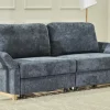 smart Schlafsofa Valencia | Denimblau, Chenille