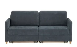 smart Schlafsofa Valencia | Denimblau, Chenille