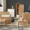 smart Schrank Oslo | Kernbuche, Kernbuche (Nachbildung), Weiß
