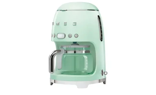 smeg Kaffeeautomat DCF02PGEU | silberfarben, Hellgrün