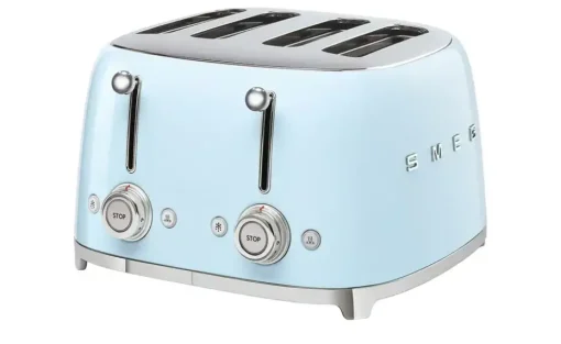 smeg 4-Slot-Toaster TSF03PBEU | Hellblau, Blau