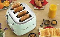smeg 4-Slot-Toaster TSF03PGEU | Grün, Hellgrün
