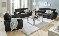 Sofa  aus Leder Brandy II | 3, Dunkelbraun | Höffner