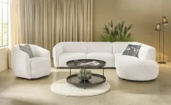 SOHO Ecksofa Loures | rechts, Weiß | Möbel Höffner