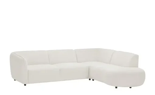 SOHO Ecksofa Loures | rechts, Weiß | Möbel Höffner