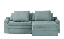 SOHO Ecksofa Sake | Aquablau, rechts | Möbel Höffner