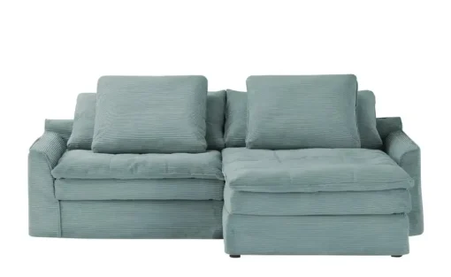 SOHO Ecksofa Sake | Aquablau, rechts | Möbel Höffner