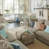 SOHO Hocker gestreift Franka | Sand | Möbel Höffner
