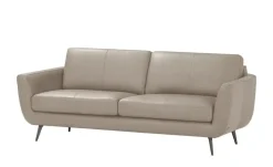 SOHO Ledersofa Smilla | 3, Taupe | Möbel Höffner