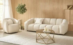 SOHO Sessel  Gela  | Cremeweiß, Boucléstoff | Höffner
