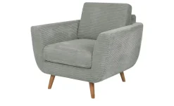 SOHO Sessel Smilla | Hellgrau, Cordstoff | Höffner