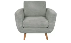 SOHO Sessel Smilla | Hellgrau, Cordstoff | Höffner