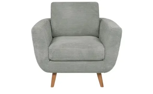 SOHO Sessel Smilla | Hellgrau, Cordstoff | Höffner