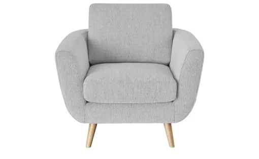 SOHO Sessel Smilla | Silbergrau, Flachgewebe | Höffner