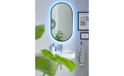 Spiegel mit LED oval Obersee | Möbel Höffner