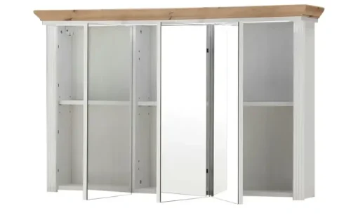 Spiegelschrank 3-türig Varese | Weiß, Eiche (Nachbildung)