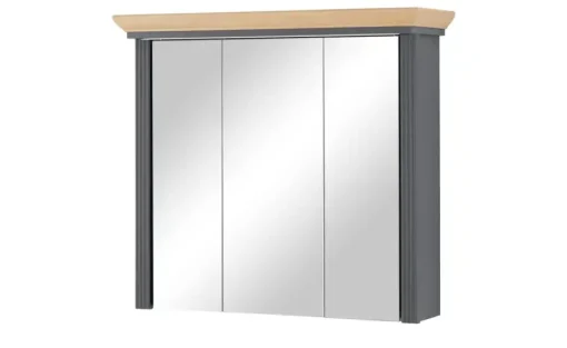 Spiegelschrank Varese | Graphit, Asteiche (Nachbildung)
