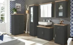 Spiegelschrank Varese | Graphit, Asteiche (Nachbildung)