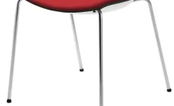 Stapelstuhl  2er Set MyPrimo | Rot, Sitzschale Anthrazit