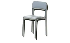 Stapelstuhl Michel | Seidengrau | Möbel Höffner