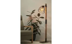 Stehleuchte, 1-flammig, Holz/ Metall schwarz | Höffner