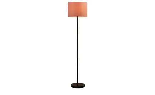 Stehleuchte, 1-flammig, Stoffschirm rosa | Höffner